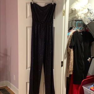Dark blue sparkly romper